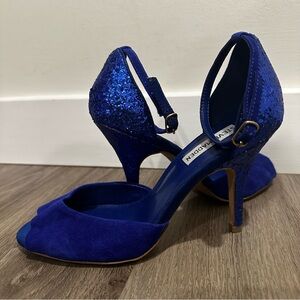 Steve Madden Royal Blue Glitter Heels
